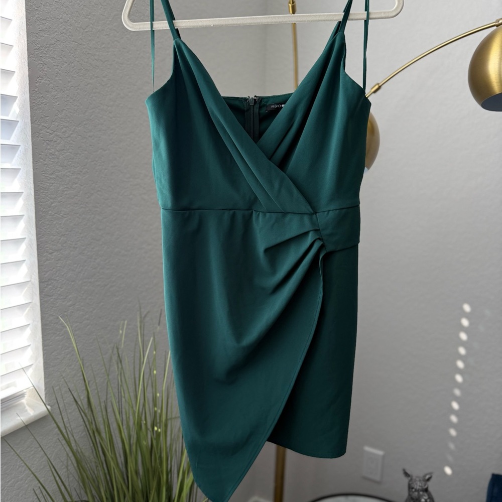Fashion Nova Hunter Green Mini Dress